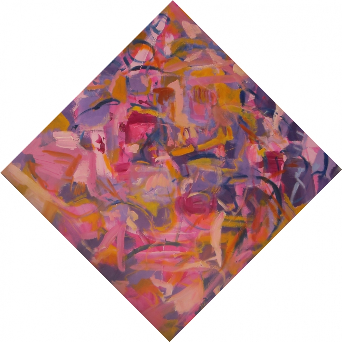 purple diamond - oil on canvas - 36"x36"